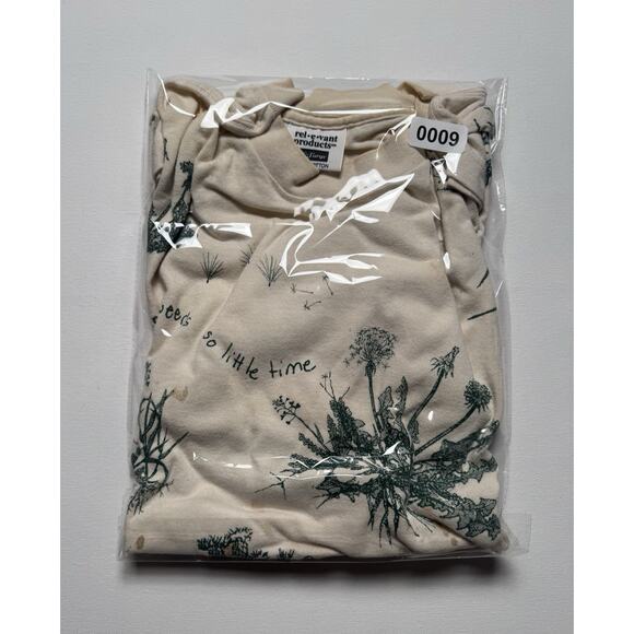 Vintage Botany Weed Plant Shirt Mens XL Distressed Flaws White AOP T Shirt - Picture 7 of 7